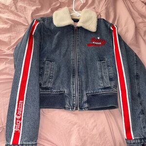 Juicy Couture Denim Jacket with Red Accents